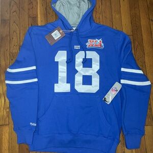 Mitchell & Ness Blue Varsity Hoodie